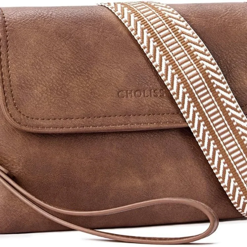 Small Vegan Leather Crossbody Bag with Multiple Carry Options for Women - Picture 1 of 6